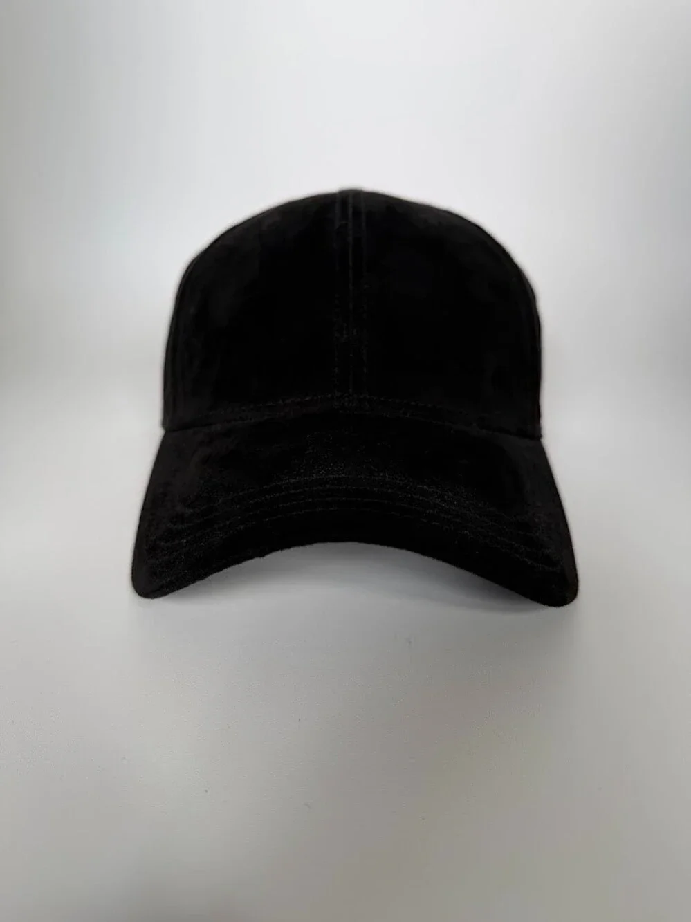 Weston Jon Boucher Luxe Suede Cap Brushed Onyx Black Leather Strap Hat O/S